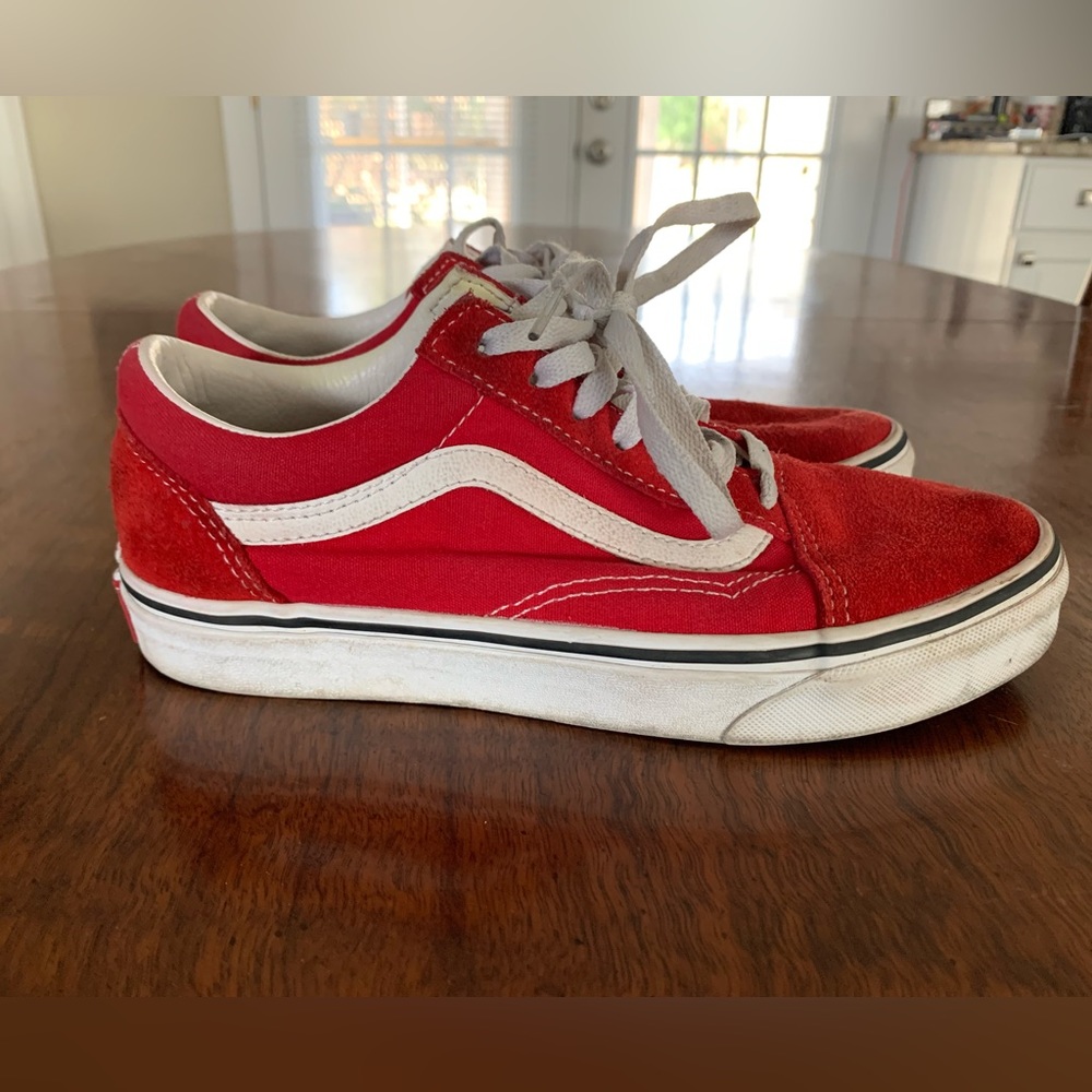 Red Old Skool Vans W7.5